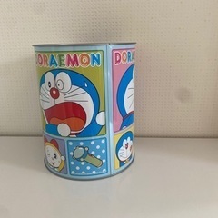 ドラえもん　缶　入れ物　2個セットの画像