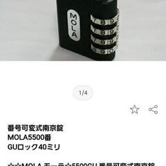 🔒️南京錠 ナンバー変更式 2点セットの画像