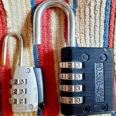 🔒️南京錠 ナンバー変更式 2点セットの画像