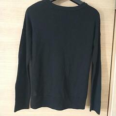 透け感ニット黒の画像