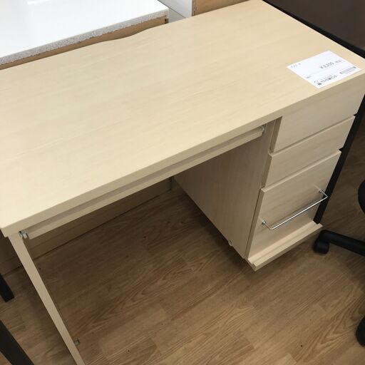★ジモティ割あり★  デスク ホワイト H75×W90×D45 クリーニング済み KJ1980
