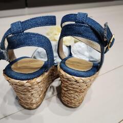 INGNI　サンダル　デニム　花取り外し可　23.5㎝の画像