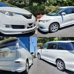 ☆車検2年付エスティマHVハイブリッド「G」E-4WD 地デジTVナビ エアロ装着☆東京/大田区【下取OK】の画像