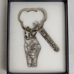 ☆ジモティー割引有り☆MIKIMOTO キーリング クマモチーフ　ag-gf073の画像