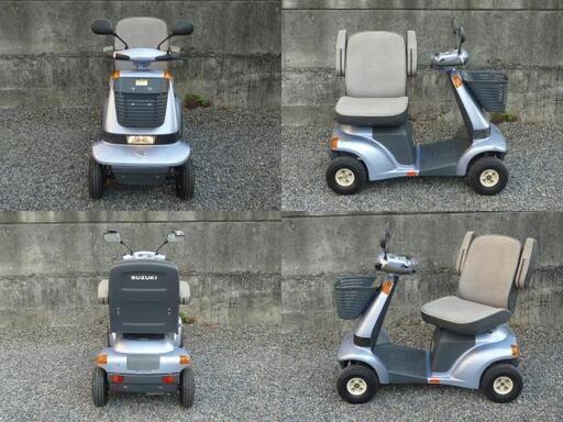 7.5万円 ♪ スズキ セニアカー  ET4A 動作良好/回転シート/電動四輪車いす/シニアカー★全国格安配送可能/愛媛県松山市より