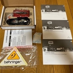 BEHRINGER UCA222 U-CONTROL オーディオインターフェース EXFORM ステレオケーブル セットの画像