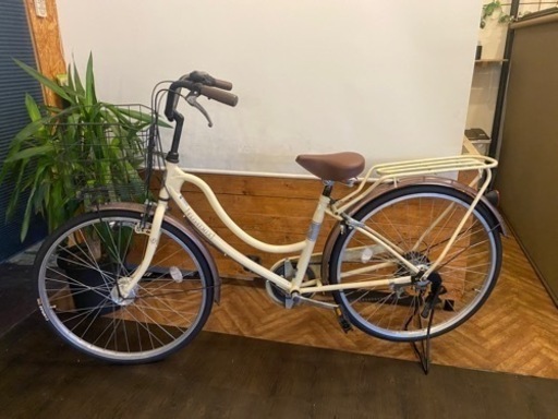 【タイヤ新品】26インチ6速LEDオートライト自転車