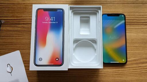 【バッテリー交換済！】 iPhone X 64GB SIMフリー 動作確認済み iPhoneX 64GB SIMフリー バッテリー交換済新品 訳有り