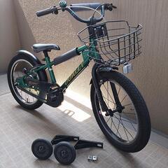 子供自転車 　18インチ　デューリー　補助輪付き