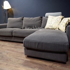 ☑️メル売約済　超極上マルイチセーリング30万左右切替可　高級フェザーコーナーソファーの画像