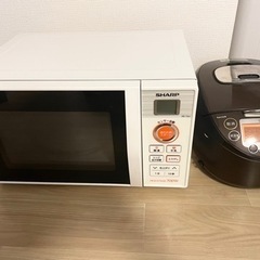 SHARP 電子レンジ TIGER炊飯器 セット 中古 美品