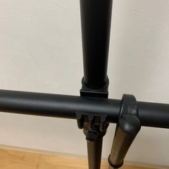 山善　突っ張り　ハンガーラックの画像