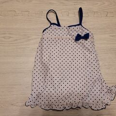 110cm 水玉 水着 ワンピース 女の子