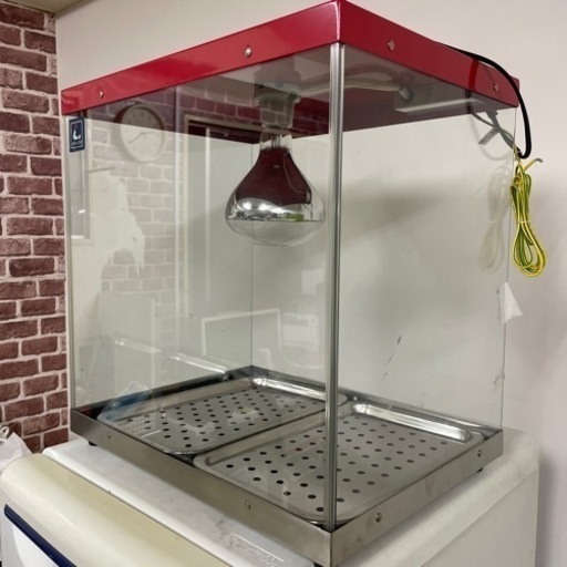 業務用フードケース ホットショーケース 背面オープン PRO-2FG (レッド