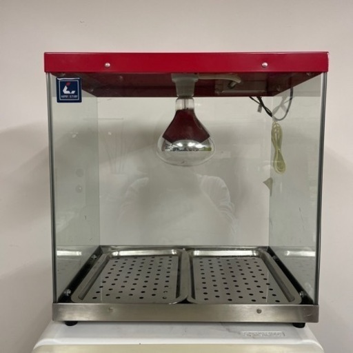 業務用フードケース ホットショーケース 背面オープン PRO-2FG (レッド