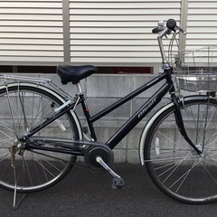 ＜整備済・良品＞ブリヂストン・アルベルト・27インチ自転車 S型・AB75S5 ブラック 内装5段変速 LEDライト・お手入れでピカピカ♪