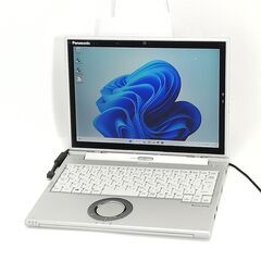 送料無料 日本製 高速SSD タッチ可 LTE対応 12型 ノートパソコン Panasonic CF-XZ6RF7VS 中古良品 第7世代 Core i5 8GB 無線 Bluetooth Webカメラ Windows11 Office