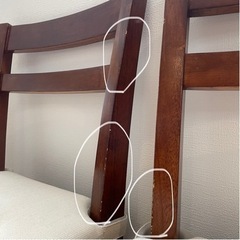 【取引者決定】ニトリダイニングテーブルセット【椅子2脚】の画像