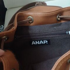 リュックサック　ANAP　茶色の画像