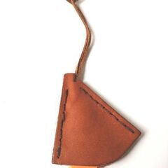 本革　キーケース　銀杏　いちょう型　ベル型の画像