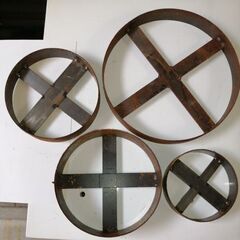 革細工　抜き型　丸　4個セット