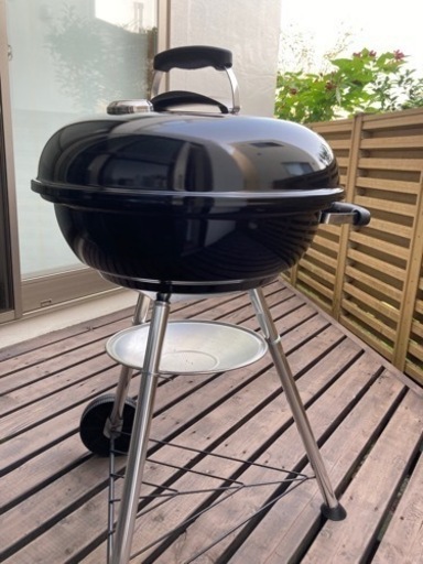 【受付中】5/25値下げしました！ウェーバー(Weber) バーベキュー コンロ 直径47cm コンパクトケトル 炭 キャンプ 6-8人用