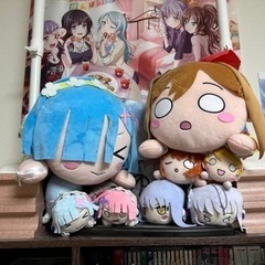 リゼロ　ぬいぐるみ、クッション　4点セットの画像