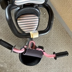 ides 三輪車　サンシェード付き！ピンク　ブラックの画像