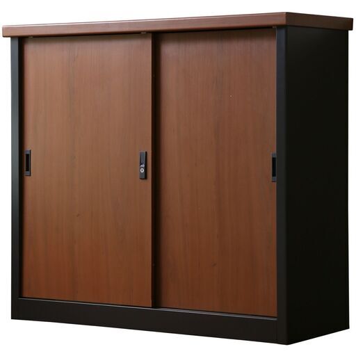 H物置【クレテイユ／ブラック×ブラウン色】屋外収納 おしゃれ 収納棚 鍵付き 可動棚 収納 物置 木目調 アウトレット 訳あり 要組立品※定価26,990円