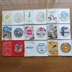 Wii 本体 Fit リゾート マリオカート ファミリートレーナー ハンドル ソフト9本の画像