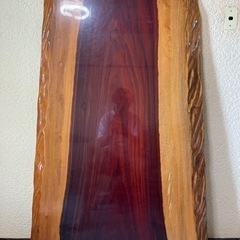 天然木材 一枚板 ローテーブル パープルハート