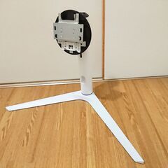 VESA75マウント対応 白モニタースタンド