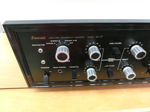 現状品 SOLIDSTATE STEREO AMPLIFIER SANSUI サンスイ アンプ AU-777 中古 レトロ 札幌市西区