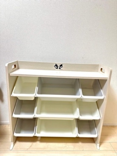 おもちゃ箱 天板付き ミッキー\u0026ミニー キッズ トイハウスラック