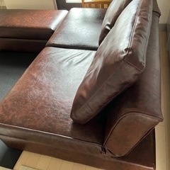 ソファベッド　収納機能付きの画像