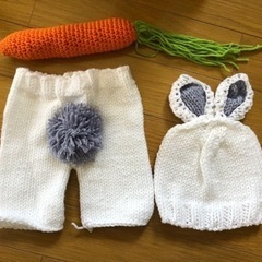 値下げ♡ニューボーンフォトうさぎの上下衣装ꪔ̤̫‬ꪔ̤̱ꪔ̤̮ꪔ...