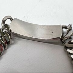 ディーゼル DIESEL メンズ チェーンブレスレット ロゴバックル シルバーカラー ステンレススチール アクセサリー 喜平ブレス ☆ 札幌市 豊平区 平岸の画像
