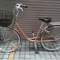 ブリヂストン ママチャリ AU60 （ゴールド）26インチ