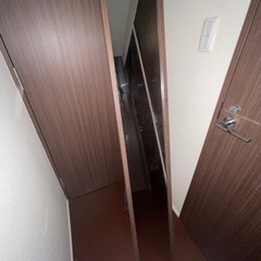 姿見　全身　鏡　ダークブラウン