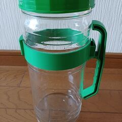 果実酒ビン　(フタ緑色)の画像