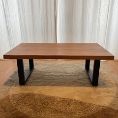 【美品】お値下げ！河口家具 ローテーブル 130cmの画像