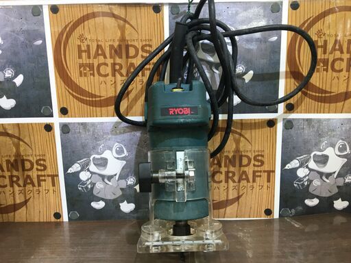 リョービ　TR-40　トリマ　中古品　ストレートガード/レンチ/ケース付き　100V　【ハンズクラフト宜野湾店】