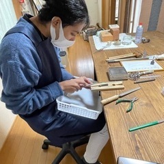 初心者も安心、少人数、作りたい物を作れる彫金教室の画像