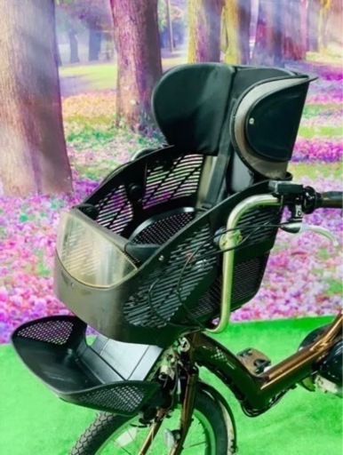 子供乗せ電動自転車ブリヂストン3人乗り20インチ良好バッテリー