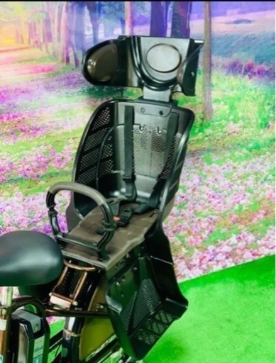 子供乗せ電動自転車ブリヂストン3人乗り20インチ良好バッテリー