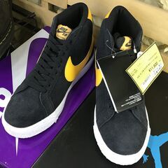 NIKE SB ズームブレイザーミッド 24cm ブラック スニ...