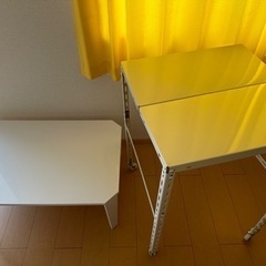 【引き取り先決まりました】ニトリ テーブル くろがねや 棚 