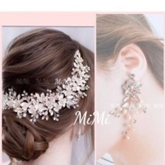 ヘッドドレス&イヤリング2点セットの画像