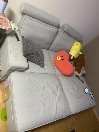 IKEA　２人掛けソファー　オットマン