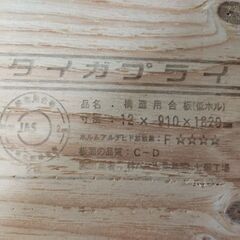 【引き取り限定、8/12まで】構造用合板1枚の画像